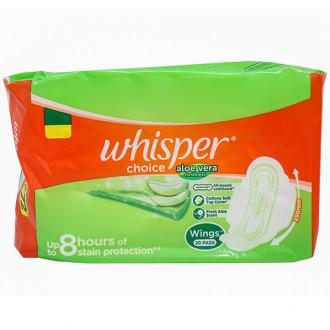 Whisper Choice Aloe Fresh Regular with wings 20pads